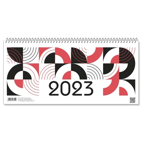 Nagyméretű asztali naptár támasztékkal, 2023