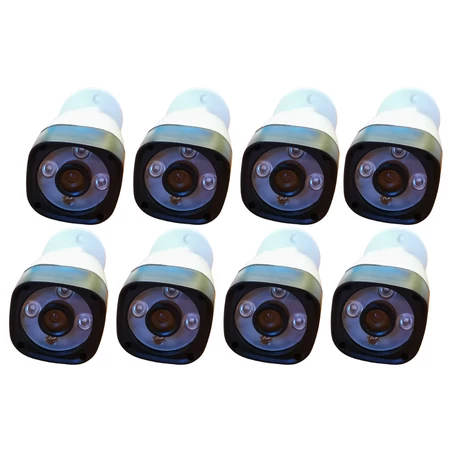 8 kamerás 1.3MP felbontású HD biztonsági megfigyelő kamerarendszer