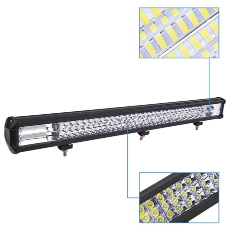 Autós fényhíd, extra nagy fényerejű munkalámpa, 19200 lumen, 648W