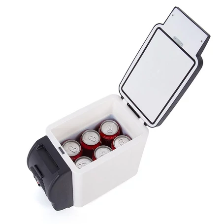 Hordozható szivargyújtós autós hűtő és melegítő táska, 65W, 6 L