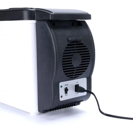 Hordozható szivargyújtós autós hűtő és melegítő táska, 65W, 6 L