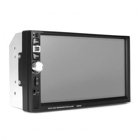 7” 2 DIN Érintőképernyős autós fejegység, Bluetooth, USB, MicroSD, MirrorLink funkcióval