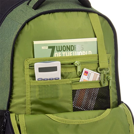 Ars Una Green Moss, tinédzser hátizsák AU-2, zöld