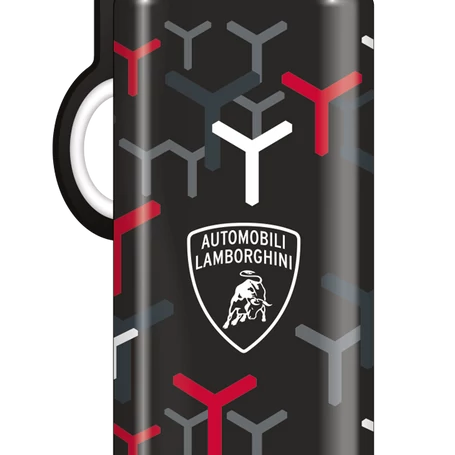 Ars Una Lamborghini BPA-mentes, biztonsági záras prémium kulacs, 475 ml, fekete