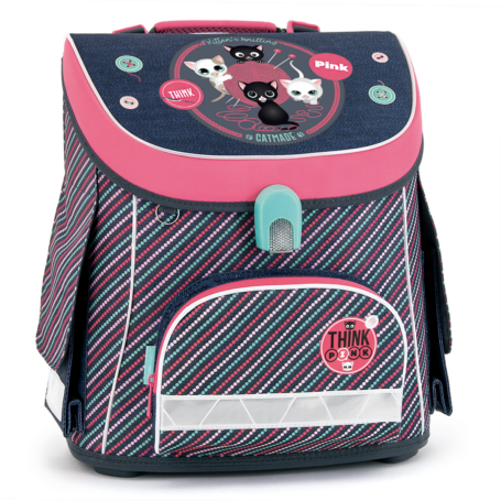 Ars Una, Kompakt Easy Think Pink mágneszáras, ergonómikus iskolatáska, pink-lila