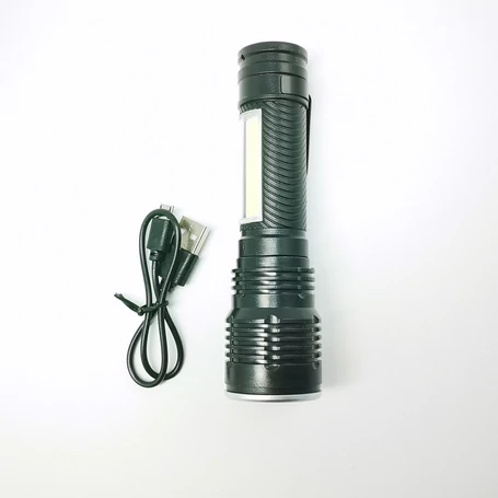 Power Style COB LED extra fényerejű, kisméretű többfunkciós zseblámpa műanyag tárolódobozban