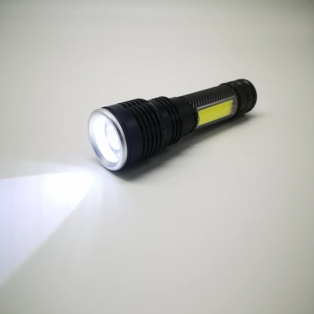 Power Style COB LED extra fényerejű, kisméretű többfunkciós zseblámpa műanyag tárolódobozban