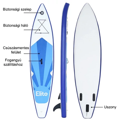 Elite® SUP deszka készlet evezővel, pumpával, tartozékokkal 10'6