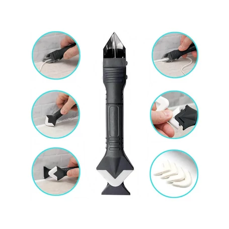 10 részes szilikon elhúzó, fugakenő, eltávolító, kaparó és kasírozó készlet