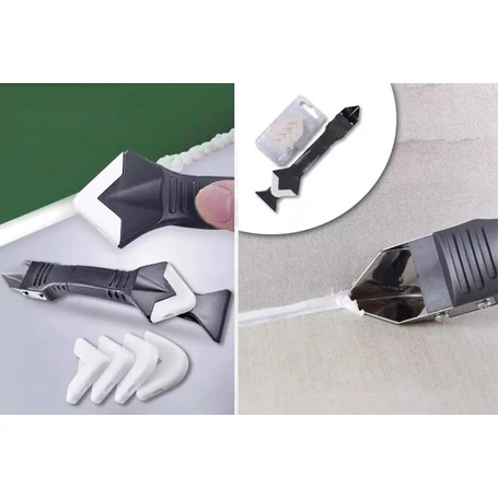 10 részes szilikon elhúzó, fugakenő, eltávolító, kaparó és kasírozó készlet