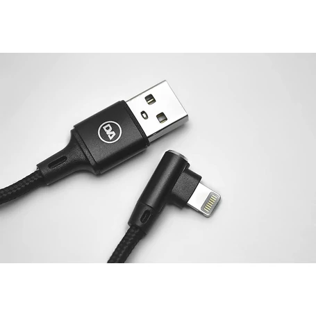 Daewoo USB kábel, 2 méter, Iphone, fekete