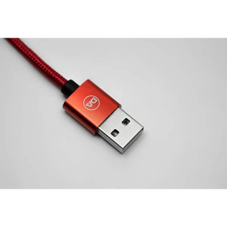 Daewoo USB kábel, 2 méter, Type-C piros