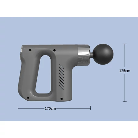Akkumulátoros masszírozó pisztoly, izomlazító, izomregeneráló, masszázspisztoly, KH_740