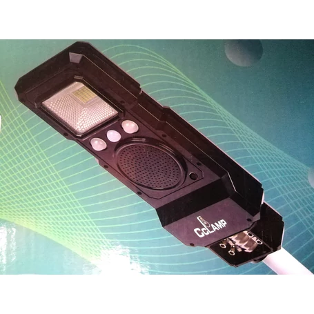 Napelemes kültéri LED világítás beépített bluetooth hangszóróval, távirányítóval 35W