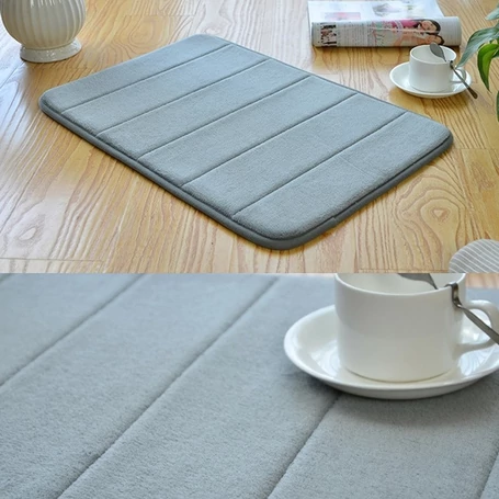 Fürdőszoba szőnyeg, kilépő, 40 x 60 cm, szürke