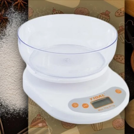 Tidal digitális konyhai mérleg mérőedénnyel, 7 kg