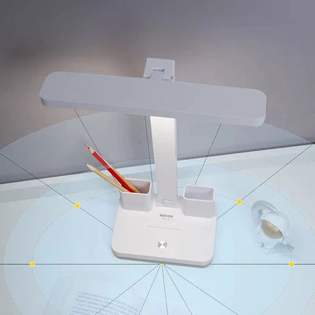 TGX-L10 Újratölthető, állíhtató fényerejű asztali ledlámpa toll és mobiltartóval 