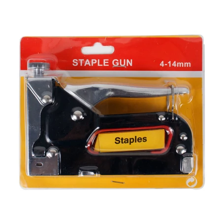 Fém kézi tűzőgép, 4-14 mm tűzőkapcsokhoz + 120 db kapocs