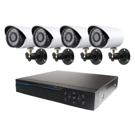 4 kamerás AHD biztonsági megfigyelő kamerarendszer, 2 MP 