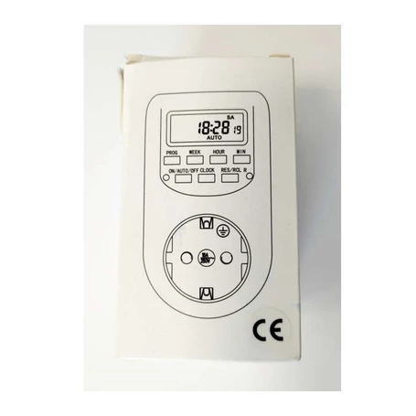 Digitális időkapcsoló, időzíthető aljzat, konnektor