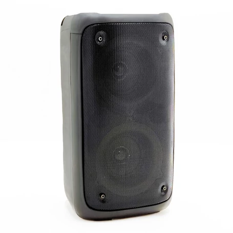 Akkumulátoros bluetooth hangfal mikrofon bemenettel (karaoke funkció), LED fényekkel, 2x5W