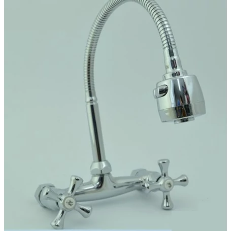 Flexibilis mosogatórózsa, mosogató zuhanyfej vízszabályozóval, 47 cm