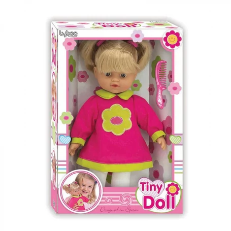 Loko Toys játékbaba, hajasbaba fésűvel, 32cm