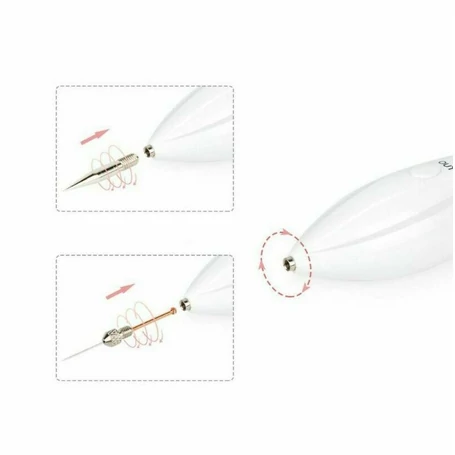 Vezeték nélküli kozmetikai toll, LCD kijelzővel és 7 cserélhető fejjel