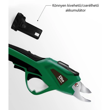 Elite Electronics® akkumulátoros magassági metszőolló és ágvágó, 3.6V, Li-Ion akkuval, töltővel + 1,8 m toldószár