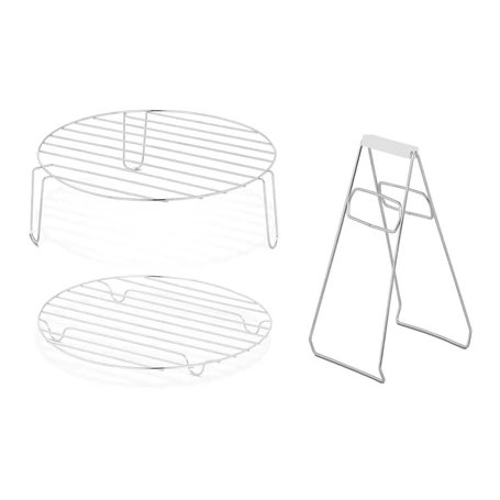 Elite® halogén sütő Air Fryer, 12 L-es olaj nélküli forró levegős fritőz 1400W, 3 db kiegészítővel + receptkönyv