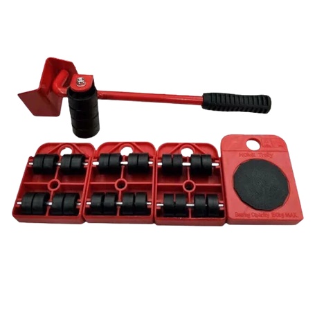 Bútormozgató, bútorszállító, bútoremelő görgő készlet, 5 részes - max. 150 kg