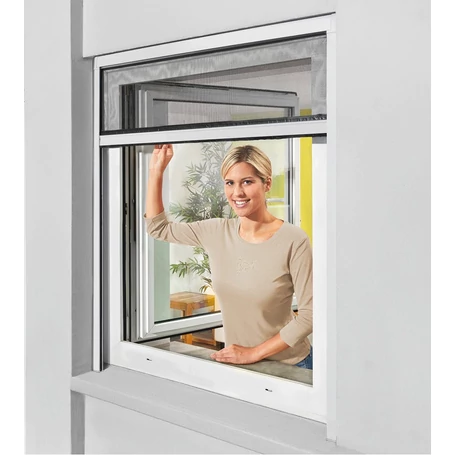 Rolós szúnyogháló ablakra 130x160 cm, ablakroló - méretre vágható