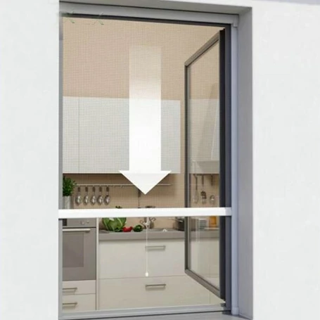 Rolós szúnyogháló ablakra 130x160 cm, ablakroló - méretre vágható