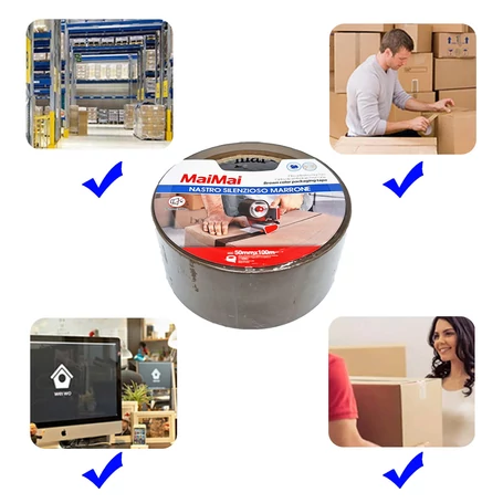 Barna színű csomagoló ragasztószalag, 50mm*100m