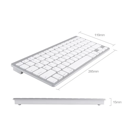Exkluzív slim bluetooth billentyűzet Android, iOS, Windows támogatással