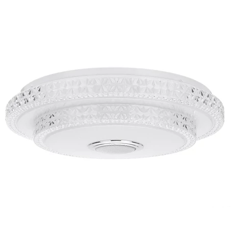 Bluetooth hangszórós RGBW mennyezeti LED lámpa távirányítóval,  2x24W + 2x36W, 52 cm