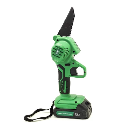 Elite Electronics® akkumulátoros mini láncfűrész, ágvágó fűrész készlet kofferben, 2 db 20V-os akksival