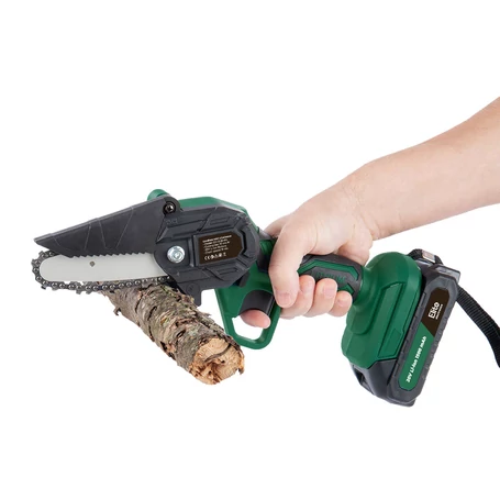 Elite Electronics® akkumulátoros mini láncfűrész, ágvágó fűrész készlet kofferben, 2 db 20V-os akksival