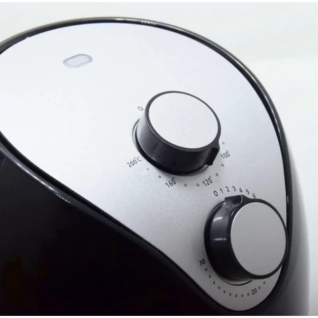 Air Fryer, olaj nélküli fritőz, meleglevegős sütő analóg vezérléssel, 2 liter