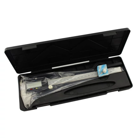 Digitális tolómérő nagyméretű kijelzővel, műanyag dobozban, 150 mm (6