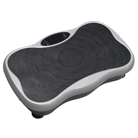 Értékcsökkent - Vibrációs tréner edzőpad távirányítóval és gumikötéllel - ezüst/fekete