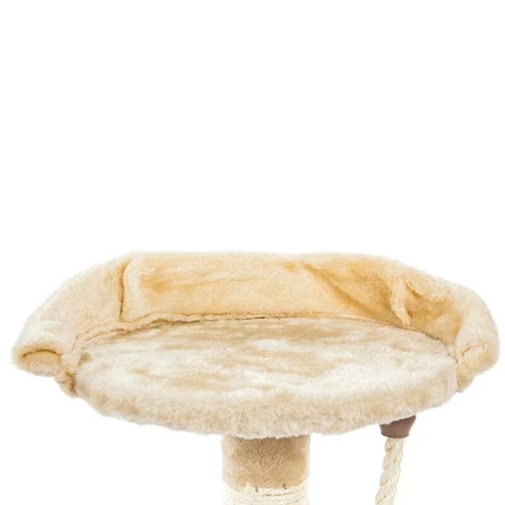 Macskafa, 6 szintes macska mászóka, kaparófa bézs színben - 150 cm