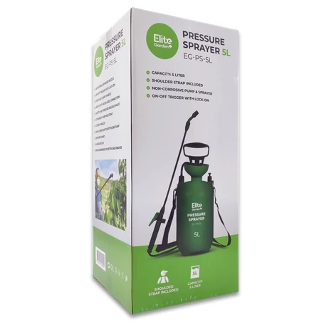 Elite Garden® 5 literes hordozható kézi permetező szórófejjel, EG-PS-5L