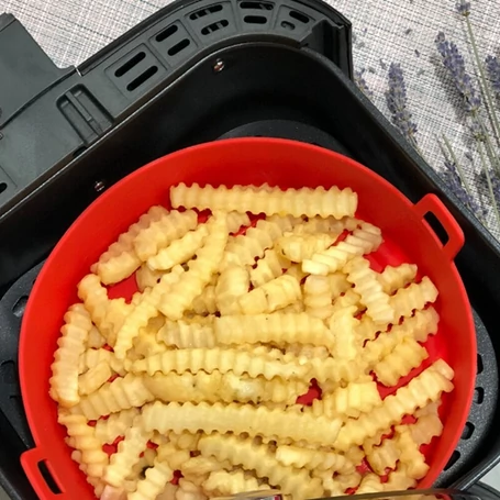 Szilikon sütőedény Air Fryer-hez, sütőforma meleglevegős fritőzhöz, sütéshez, fagyasztáshoz, 16 cm