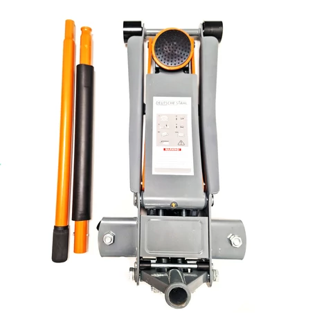 Deutsche Stahl 3 tonnás hidraulikus emelő, szürke, narancssárga