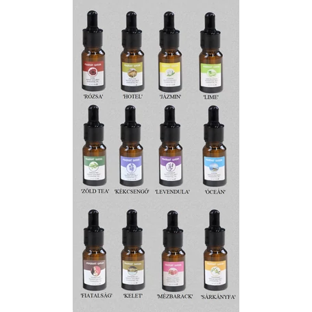 Fragrant Garden természetes növényi kivonatokból készült illóolaj válogatás, 12x10ml