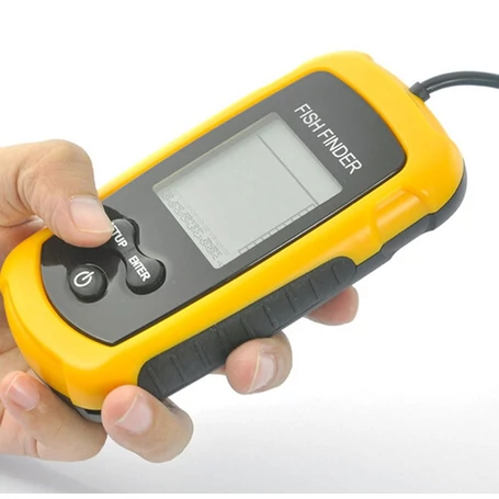 Hordozható halradar, szonár halkereső szett LCD kijelzővel, 100 m hatótávolság