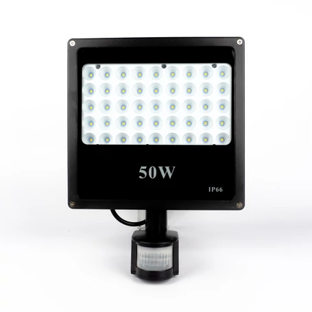 SMD LED reflektor mozgásérzékelővel, 50W, 4000 lumen