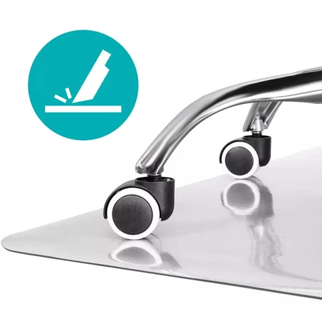 Padlóvédő irodai, székalátét, műanyag, átlátszó, 100x70 cm