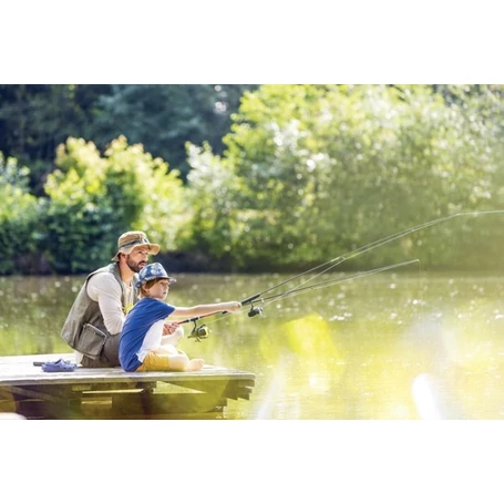 Teleszkópos 350cm hosszú horgászbot készlet orsóval és damillal